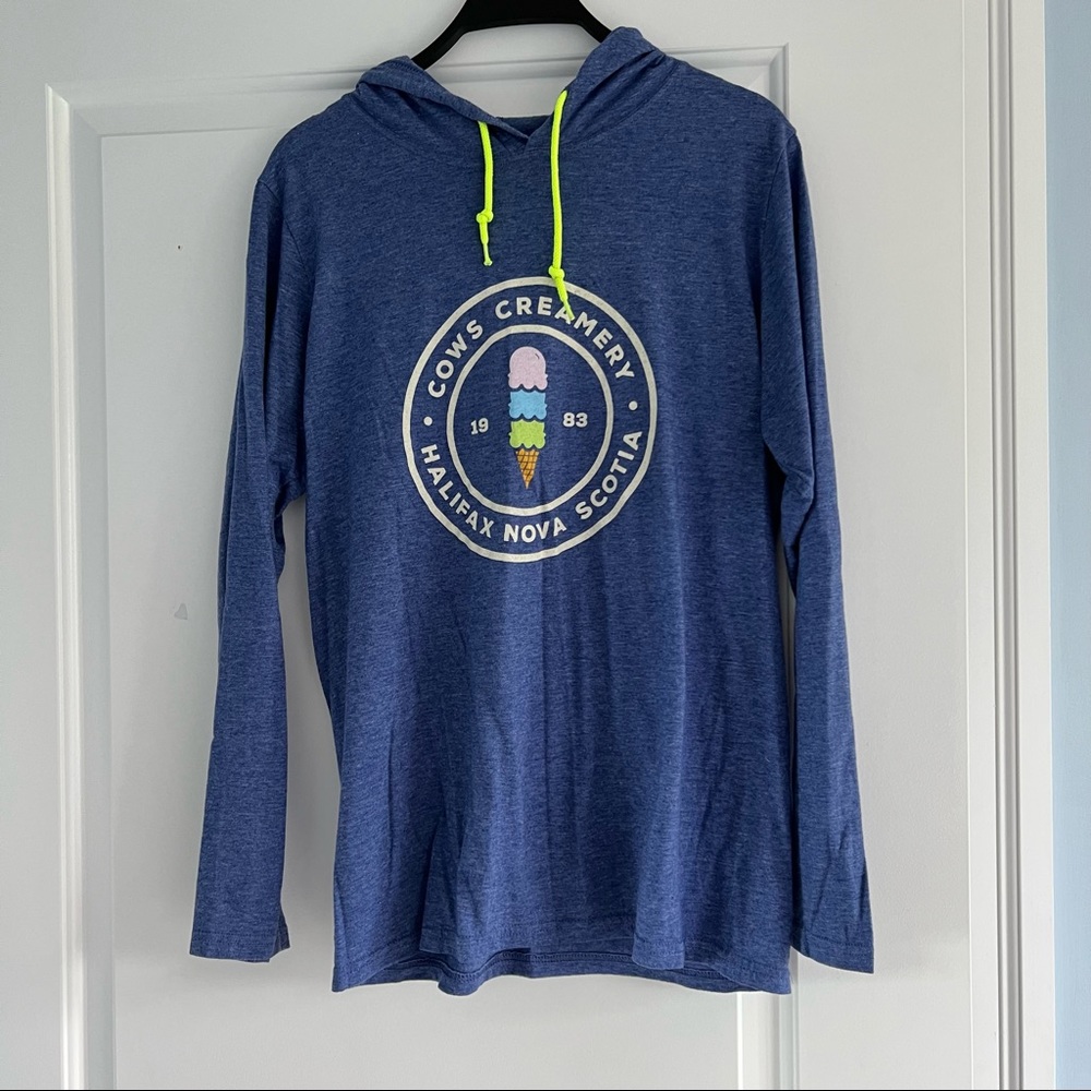 Cows Ice Cream long sleeve shirt with hood